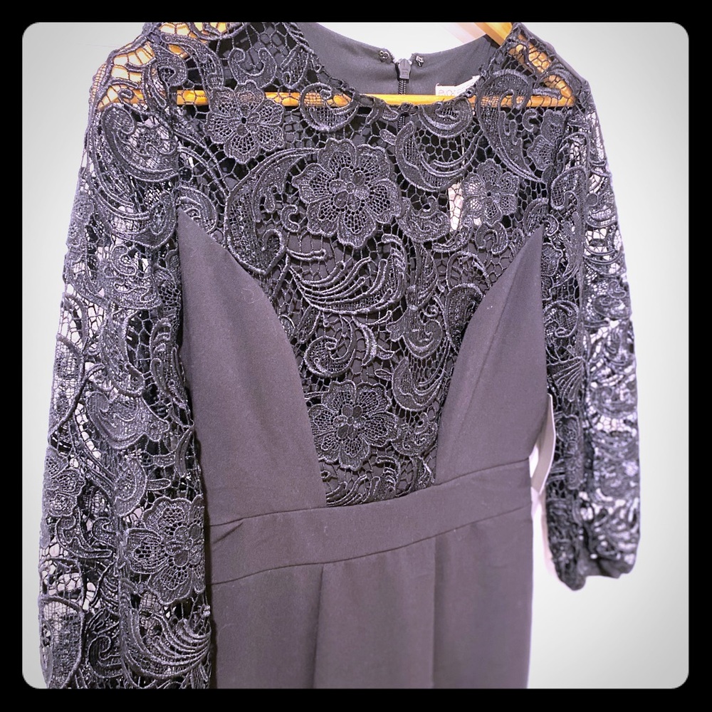 Eva Mendes New York & Co Black Knee Length Dress